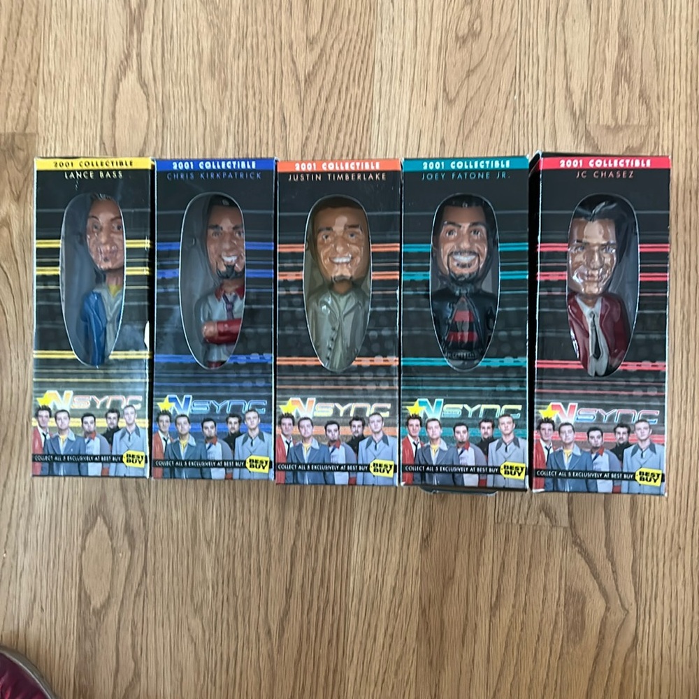 Nsync Bobble Heads Mint condition Best Buy Exclusive 2001 2 bobble head